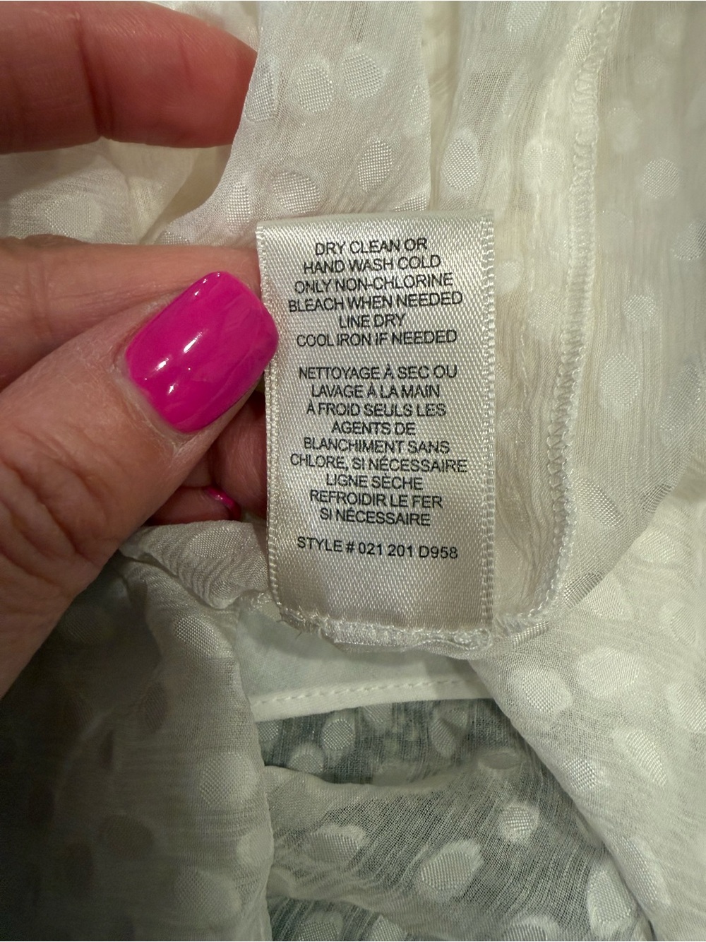 Rebecca Taylor Silk Blend Swiss Dot Ruffle Dress Ivory Size 10 Tags Attached - Picture 11 of 15